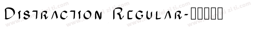 Distraction Regular字体转换
